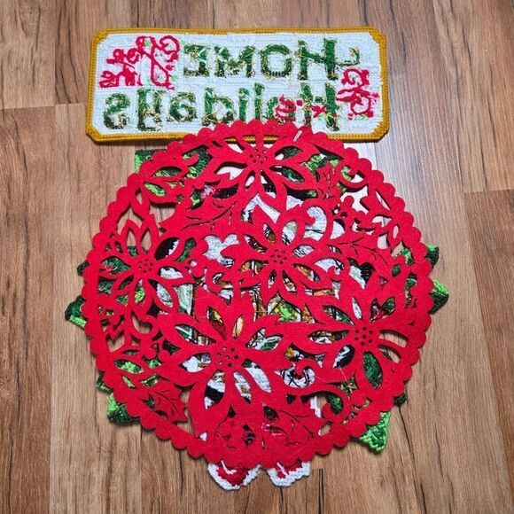 Herrschners Christmas Home For The Holidays Stamped Cross Stitch Wall Hanging - Picture 4 of 4